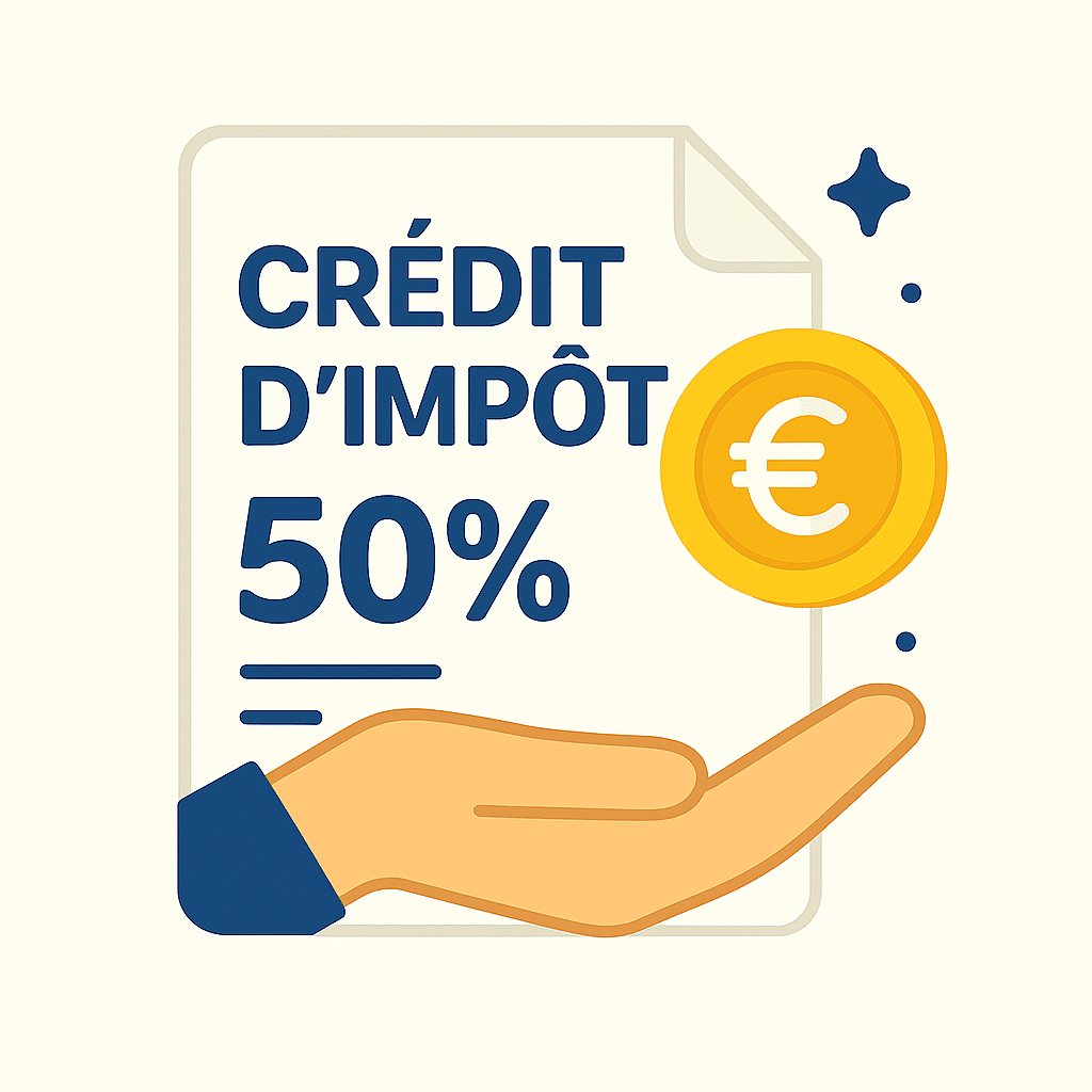Image représentant le crédit d'impôt de 50% octroyée pour les services de jardinage
